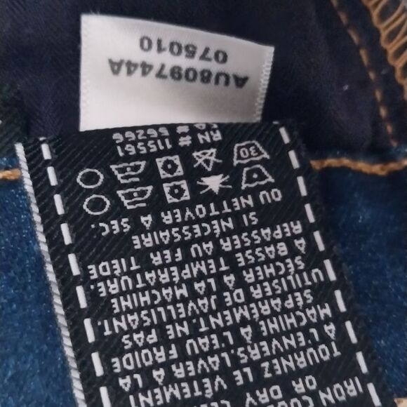 7 FOR ALL MANKIND Womens Size 4 (27) Ankle Skinny Distressed Denim Jeans - Picture 4 of 10